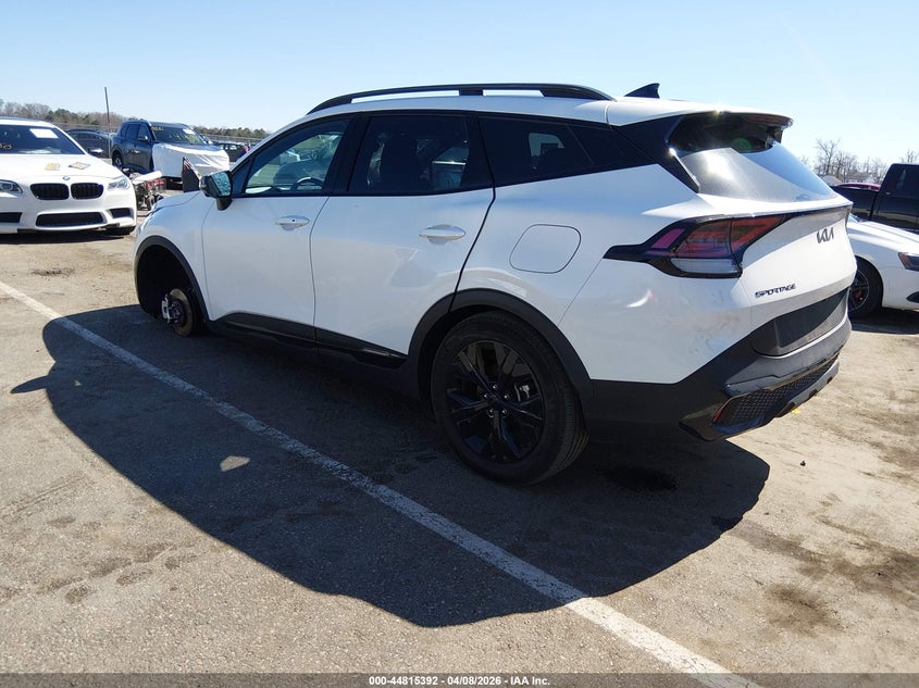 2025 Kia Sportage VIN KNDPZDDH8S7201117 IAAI salvage auction — FRONT END, Salvage (New Jersey), sold $8,400 on 2026-07-27 (photo 3)