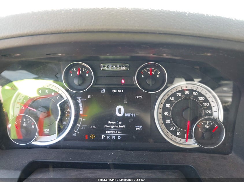 2013 Ram 1500 VIN 1C6RR7KT4DS720528 IAAI salvage auction — LEFT FRONT, Salvage Title, sold $1,400 on 2026-08-01 (photo 7)