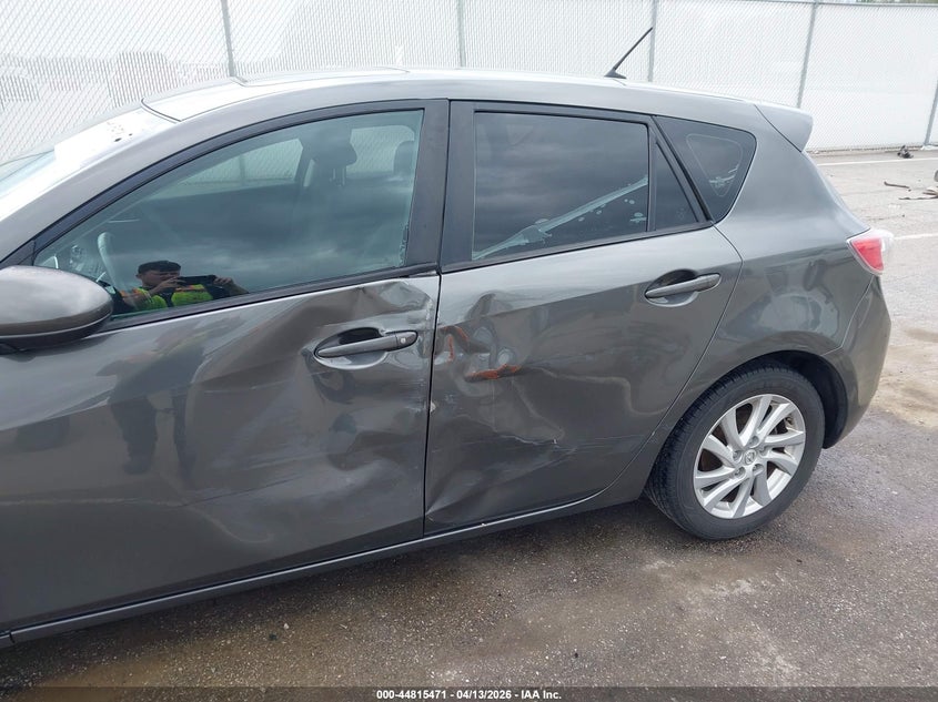 2012 Mazda 3 VIN JM1BL1L86C1636573 IAAI salvage auction — LEFT SIDE, Salvage Title, sold $450 on 2026-07-30 (photo 6)