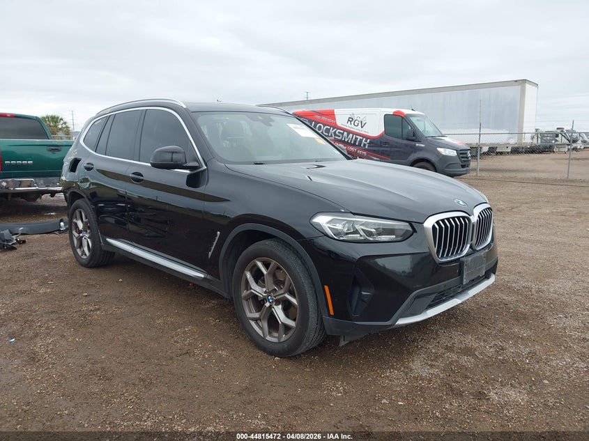 2022 BMW X3 VIN 5UX43DP06N9N05841 IAAI salvage auction — REAR END, Salvage Title, sold $9,700 on 2026-07-12 (photo 1)