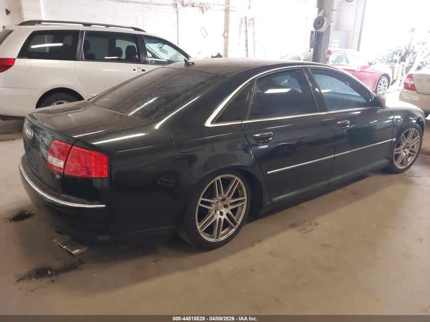 2007 Audi S8 VIN WAUPN44E37N019990 IAAI salvage auction — FRONT END, Parts Only Bos (Minnesota), sold $25 on 2026-07-22 (photo 4)