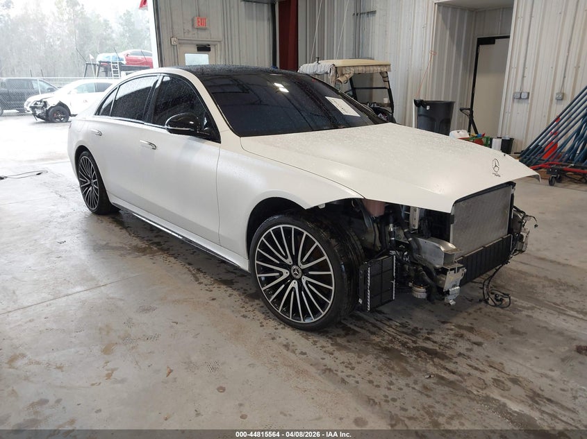 2024 Mercedes-benz S-klasse VIN W1K6G7GB9RA259976 IAAI salvage auction — FRONT END, Salvage Title, sold $41,450 on 2026-07-30 (photo 1)
