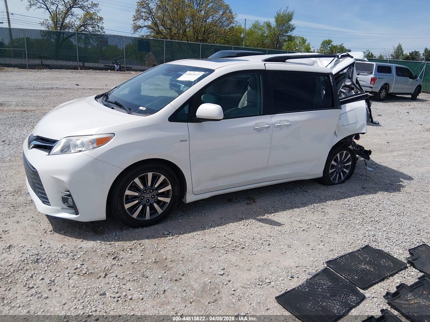 2020 Toyota Sienna VIN 5TDDZ3DC2LS242495 IAAI salvage auction — REAR END, Salvage Title, sold $350 on 2026-07-22 (photo 2)