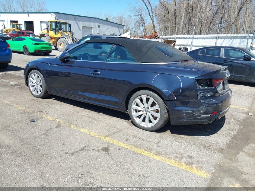 2018 Audi A5 VIN WAUYNGF52JN018873 IAAI salvage auction — REAR END, Salvage Title, sold $8,500 on 2026-07-09 (photo 3)
