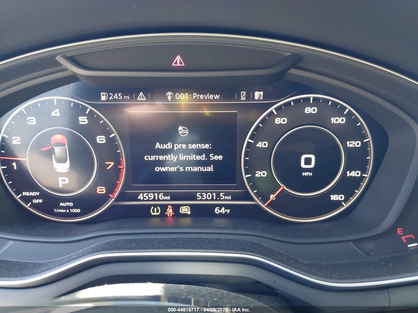 2018 Audi A5 VIN WAUYNGF52JN018873 IAAI salvage auction — REAR END, Salvage Title, sold $8,500 on 2026-07-09 (photo 7)