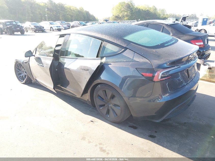 2025 Tesla Model 3 VIN 5YJ3E1EA9SF938265 IAAI salvage auction — LEFT FRONT, Salvage Title, sold $10,100 on 2026-07-16 (photo 3)
