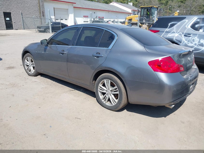 2013 Infiniti G VIN JN1CV6AR0DM764267 IAAI salvage auction — RIGHT FRONT, Salvage Title, sold $25 on 2026-07-10 (photo 3)
