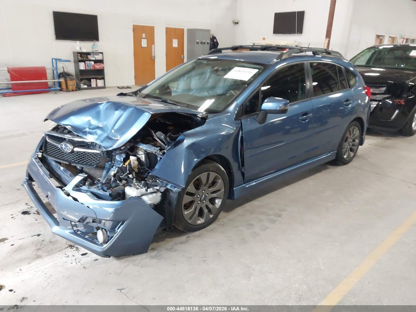 2015 Subaru Impreza VIN JF1GPAV60FH325857 IAAI salvage auction — LEFT FRONT, Salvage Title, sold $500 on 2026-07-13 (photo 2)