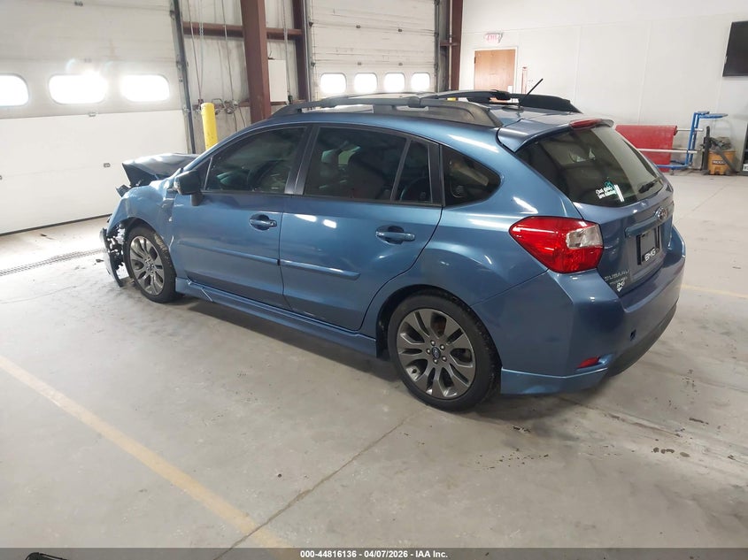 2015 Subaru Impreza VIN JF1GPAV60FH325857 IAAI salvage auction — LEFT FRONT, Salvage Title, sold $500 on 2026-07-13 (photo 3)