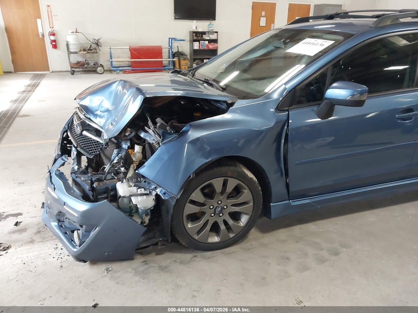 2015 Subaru Impreza VIN JF1GPAV60FH325857 IAAI salvage auction — LEFT FRONT, Salvage Title, sold $500 on 2026-07-13 (photo 6)