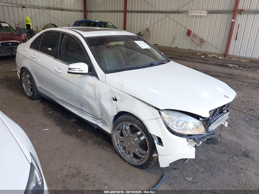 2011 Mercedes-benz C-klasse VIN WDDGF5EB8BA522334 IAAI salvage auction — FRONT & REAR, Clear (Virginia), sold $350 on 2026-08-20 (photo 6)