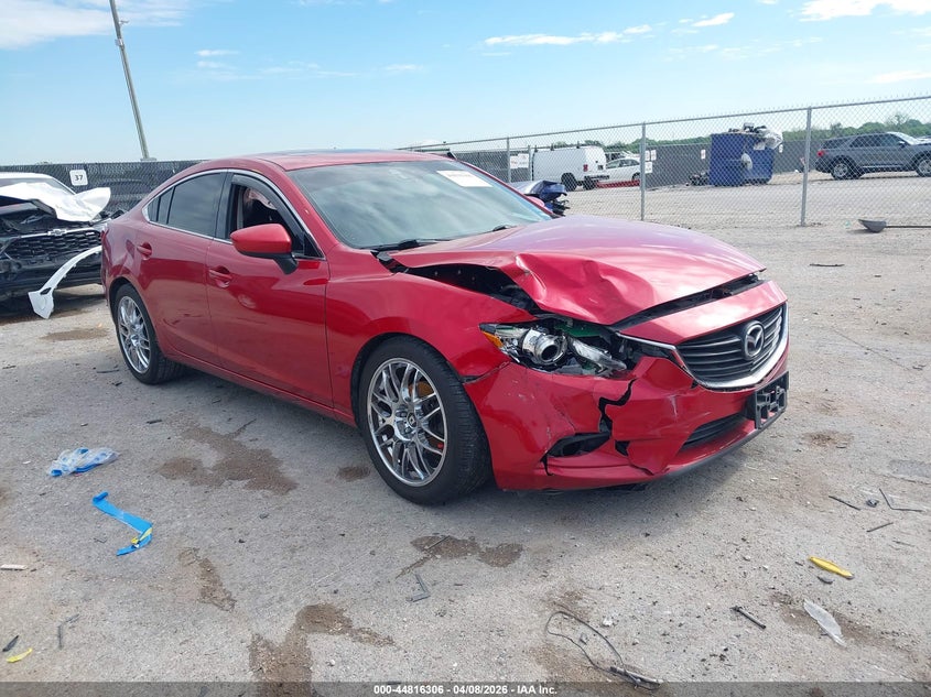 2015 Mazda 6 VIN JM1GJ1W54F1196709 IAAI salvage auction — FRONT END, Salvage (Texas), sold $1,700 on 2026-07-28 (photo 1)