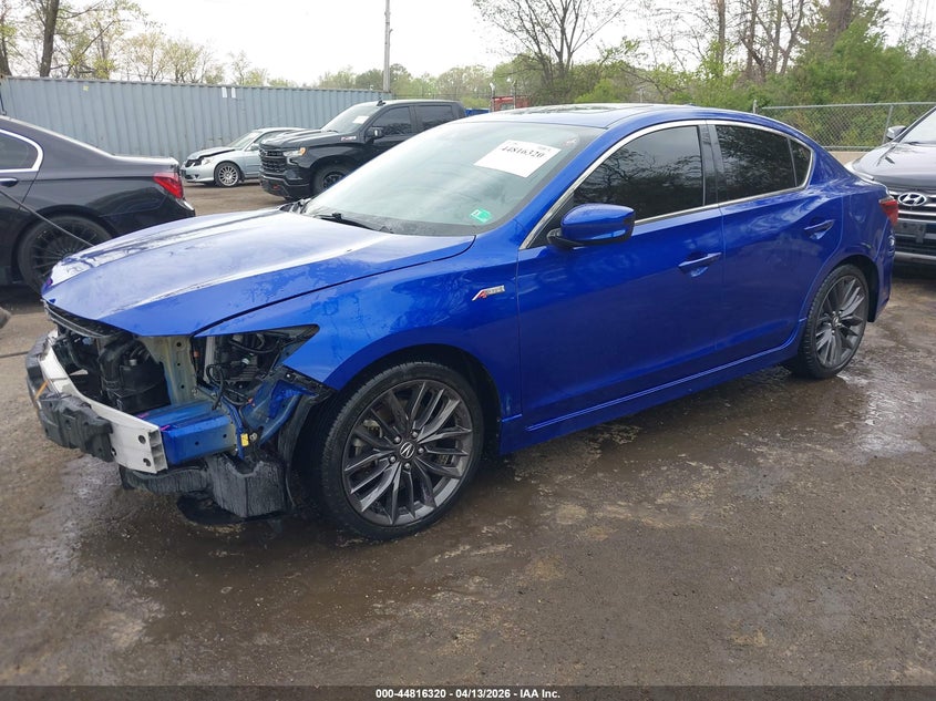 2019 Acura Ilx VIN 19UDE2F85KA009772 IAAI salvage auction — FRONT END, Wait Title, sold $2,750 on 2026-07-11 (photo 2)
