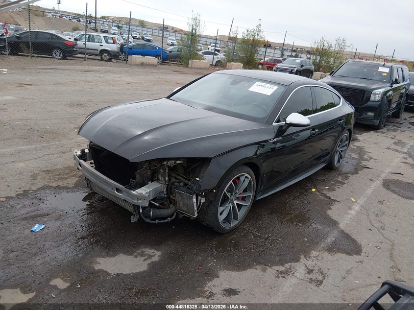2018 Audi S5 VIN WAUB4CF56JA049133 IAAI salvage auction — FRONT END, Salvage Title, sold $10,300 on 2026-08-17 (photo 2)