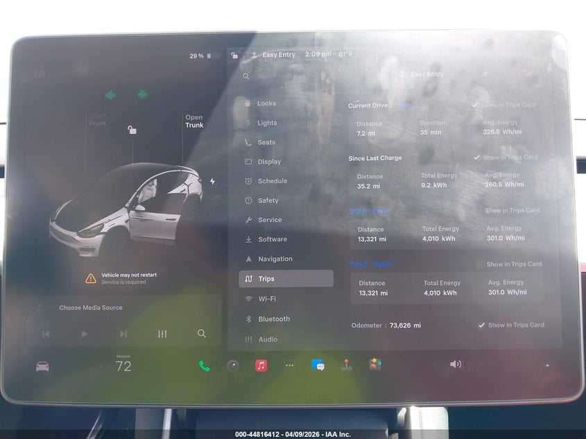 2021 Tesla Model y VIN 5YJYGDED8MF105331 IAAI salvage auction — LEFT SIDE, Salvage Title, sold $2,350 on 2026-07-09 (photo 7)