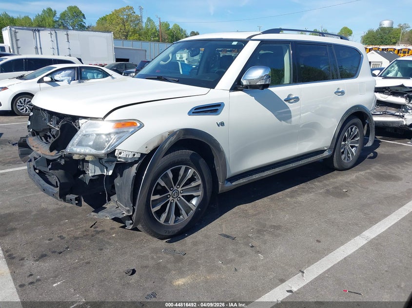 2018 Nissan Armada VIN JN8AY2NC3J9550385 IAAI salvage auction — REAR END, Salvage Title, sold $6,700 on 2026-07-13 (photo 2)