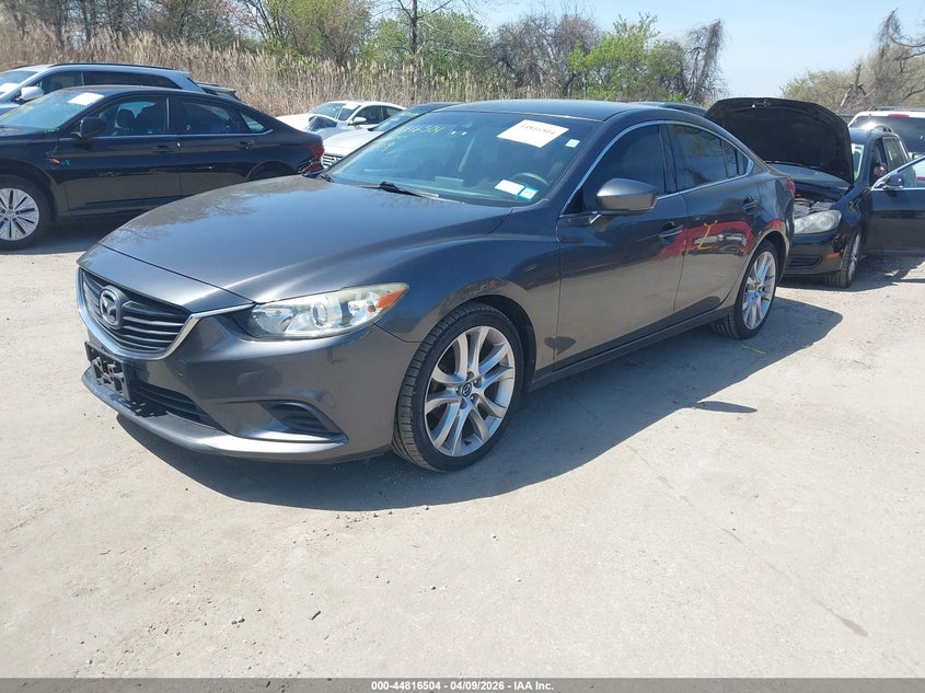 2017 Mazda 6 VIN JM1GL1V59H1138142 IAAI salvage auction — RIGHT FRONT, Salvage Title, sold $1,850 on 2026-07-30 (photo 2)