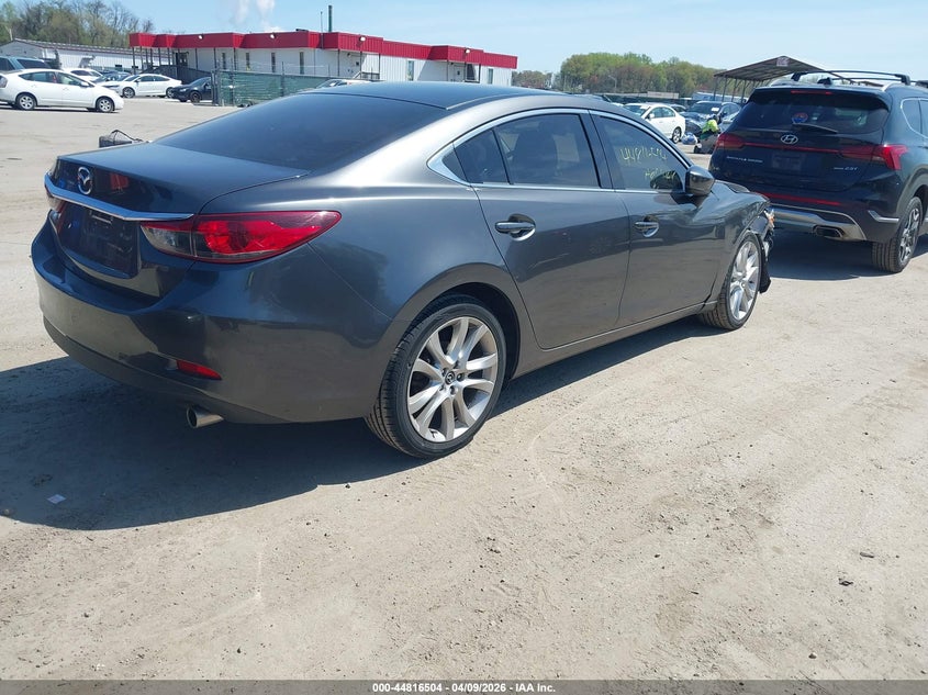 2017 Mazda 6 VIN JM1GL1V59H1138142 IAAI salvage auction — RIGHT FRONT, Salvage Title, sold $1,850 on 2026-07-30 (photo 4)
