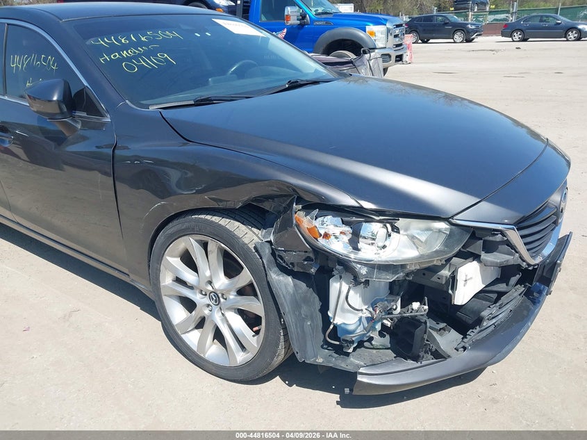2017 Mazda 6 VIN JM1GL1V59H1138142 IAAI salvage auction — RIGHT FRONT, Salvage Title, sold $1,850 on 2026-07-30 (photo 6)