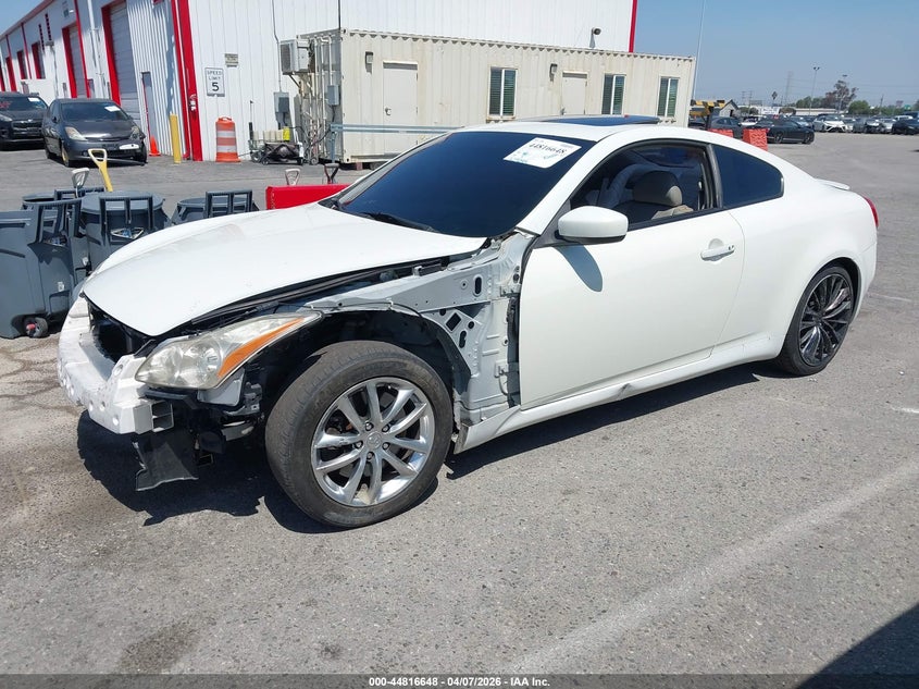 2008 Infiniti G VIN JNKCV64E88M128643 IAAI salvage auction — THEFT, Salvage (California), sold $675 on 2026-09-06 (photo 2)