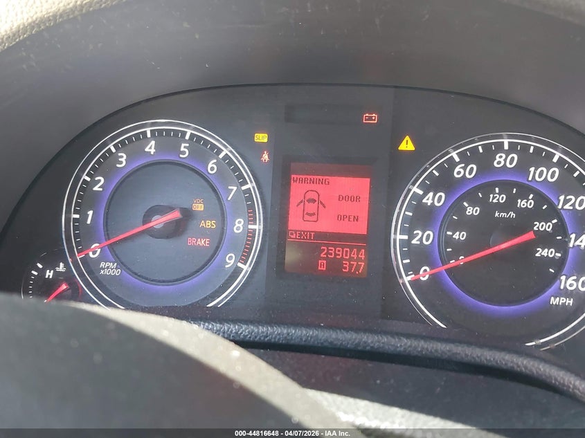 2008 Infiniti G VIN JNKCV64E88M128643 IAAI salvage auction — THEFT, Salvage (California), sold $675 on 2026-09-06 (photo 7)