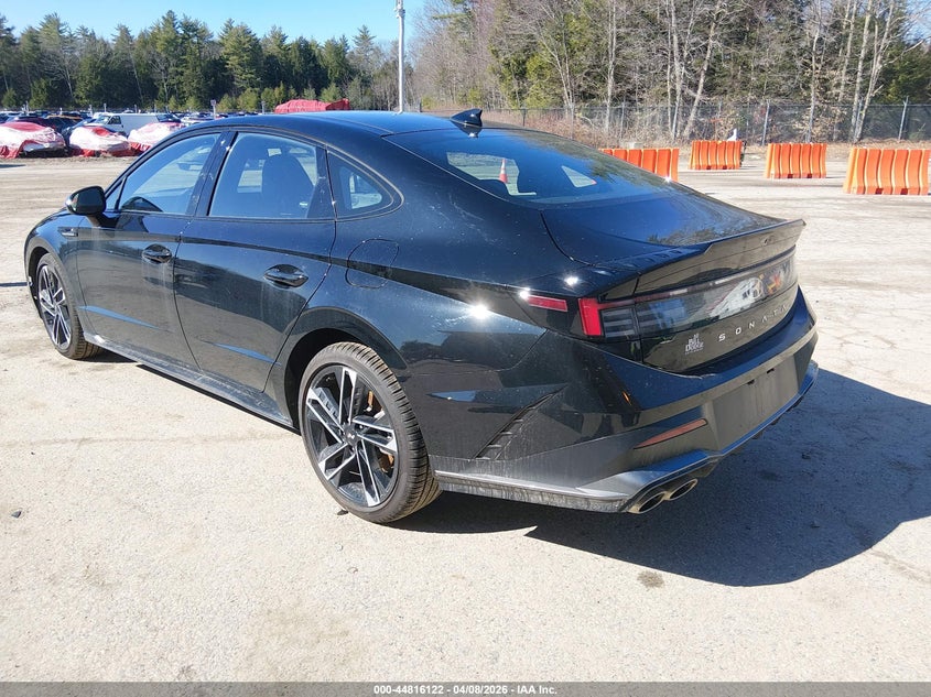 2026 Hyundai Sonata VIN KMHL54JC8TA539801 IAAI salvage auction — RIGHT SIDE, Salvage (Maine), sold $15,600 on 2026-07-27 (photo 3)