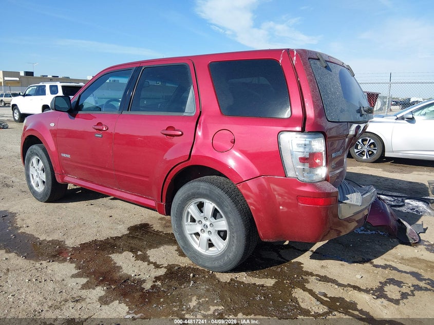 2008 Mercury Mariner VIN 4M2CU81198KJ39528 IAAI salvage auction — RIGHT REAR, Salvage (Kansas), sold $600 on 2026-07-31 (photo 3)