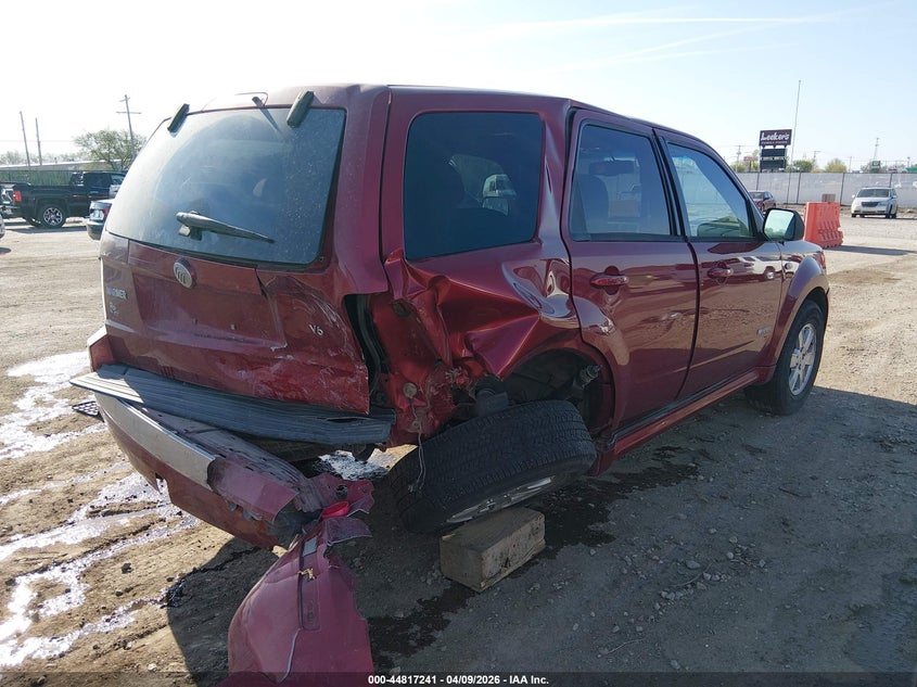 2008 Mercury Mariner VIN 4M2CU81198KJ39528 IAAI salvage auction — RIGHT REAR, Salvage (Kansas), sold $600 on 2026-07-31 (photo 4)