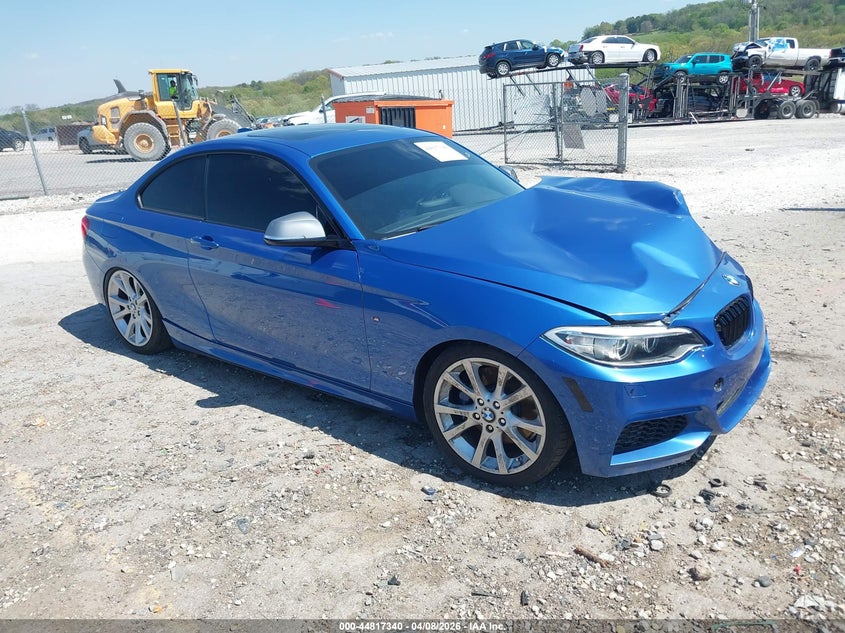 2014 BMW 2er VIN WBA1J7C57EVW84795 IAAI salvage auction — FRONT END, Salvage Title, sold $1,300 on 2026-07-16 (photo 1)