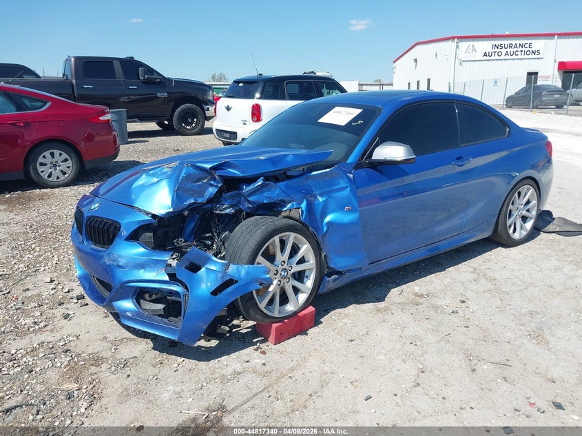 2014 BMW 2er VIN WBA1J7C57EVW84795 IAAI salvage auction — FRONT END, Salvage Title, sold $1,300 on 2026-07-16 (photo 2)