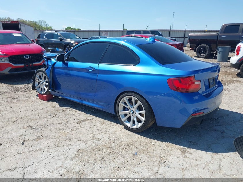 2014 BMW 2er VIN WBA1J7C57EVW84795 IAAI salvage auction — FRONT END, Salvage Title, sold $1,300 on 2026-07-16 (photo 3)