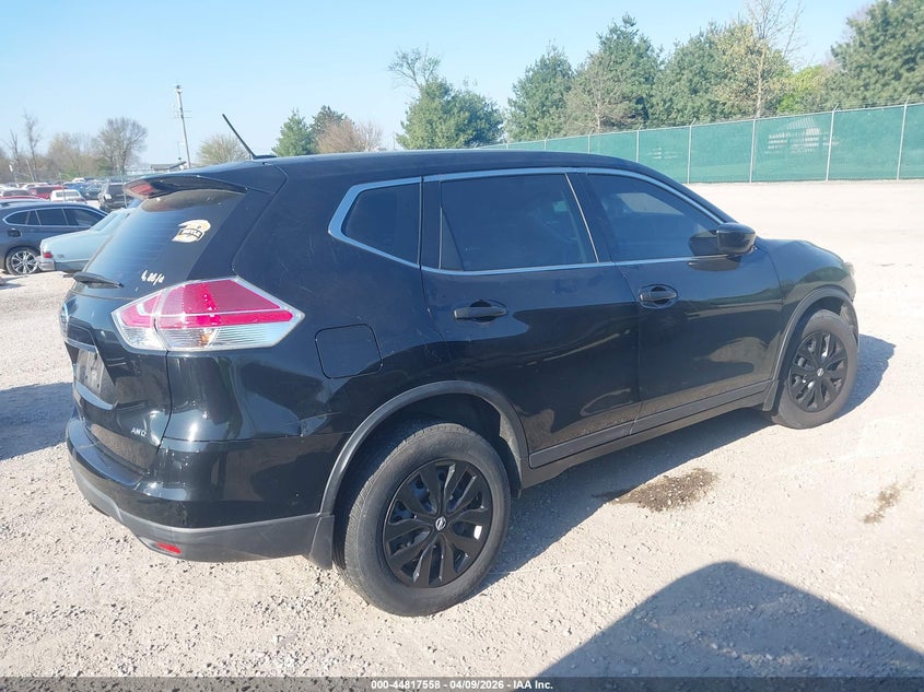 2016 Nissan Rogue VIN KNMAT2MV3GP736641 IAAI salvage auction — FRONT END, Salvage Title, sold $750 on 2026-07-29 (photo 4)