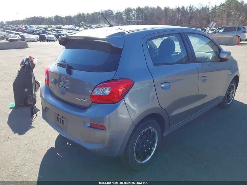 2018 Mitsubishi Mirage VIN ML32A3HJ6JH008291 IAAI salvage auction — REAR END, Wait Title, sold $1,800 on 2026-08-24 (photo 4)