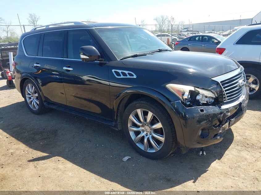 2012 Infiniti Qx56 VIN JN8AZ2NE3C9019298 IAAI salvage auction — FRONT END, Wait Title, sold $1,600 on 2026-07-23 (photo 1)