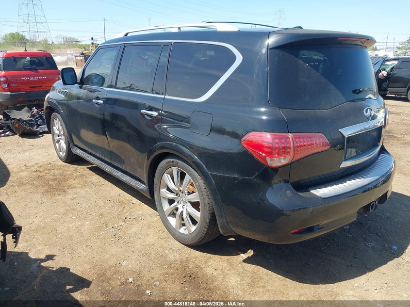 2012 Infiniti Qx56 VIN JN8AZ2NE3C9019298 IAAI salvage auction — FRONT END, Wait Title, sold $1,600 on 2026-07-23 (photo 3)