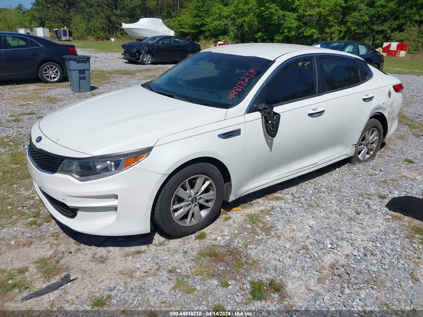 2016 Kia Optima VIN KNAGT4L31G5084651 IAAI salvage auction — LEFT REAR, Rebuildable (Florida), sold $850 on 2026-07-16 (photo 2)