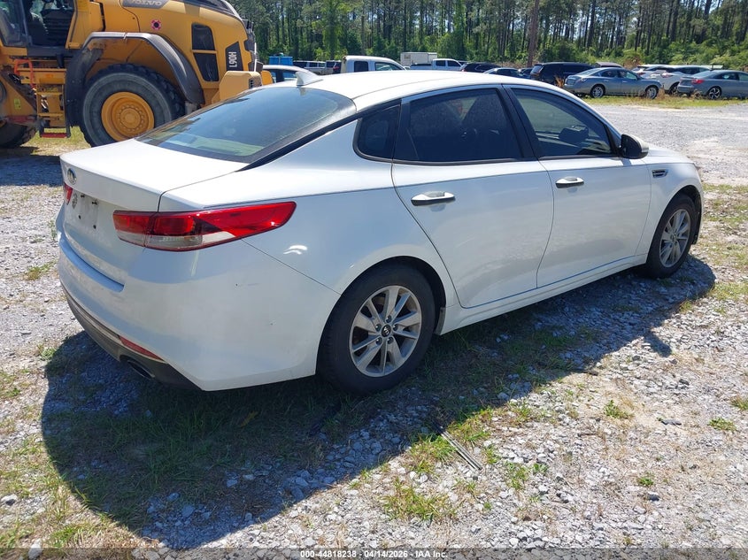 2016 Kia Optima VIN KNAGT4L31G5084651 IAAI salvage auction — LEFT REAR, Rebuildable (Florida), sold $850 on 2026-07-16 (photo 4)