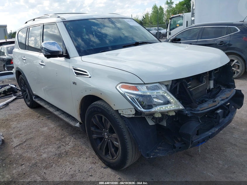 2018 Nissan Armada VIN JN8AY2ND3J9053233 IAAI salvage auction — FRONT END, Clear (Oklahoma), sold $6,000 on 2026-07-15 (photo 1)