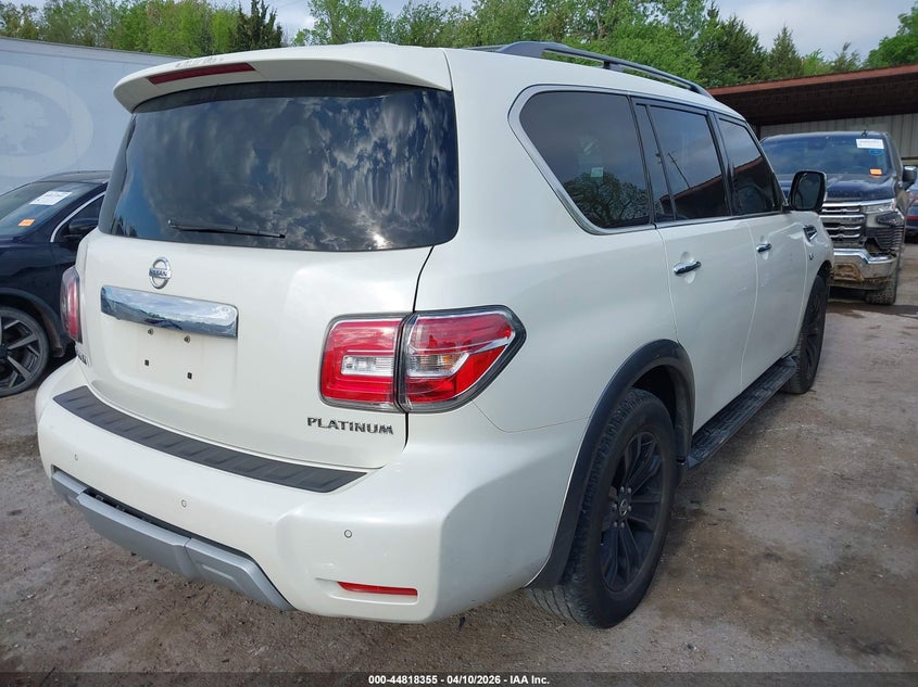 2018 Nissan Armada VIN JN8AY2ND3J9053233 IAAI salvage auction — FRONT END, Clear (Oklahoma), sold $6,000 on 2026-07-15 (photo 4)