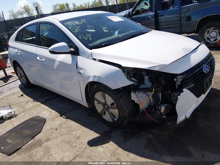 2018 Hyundai Ioniq VIN KMHC65LC1JU096046 IAAI salvage auction — FRONT END, Salvage - 75% Or Less (Maryland), sold $2,150 on 2026-07-09 (photo 1)