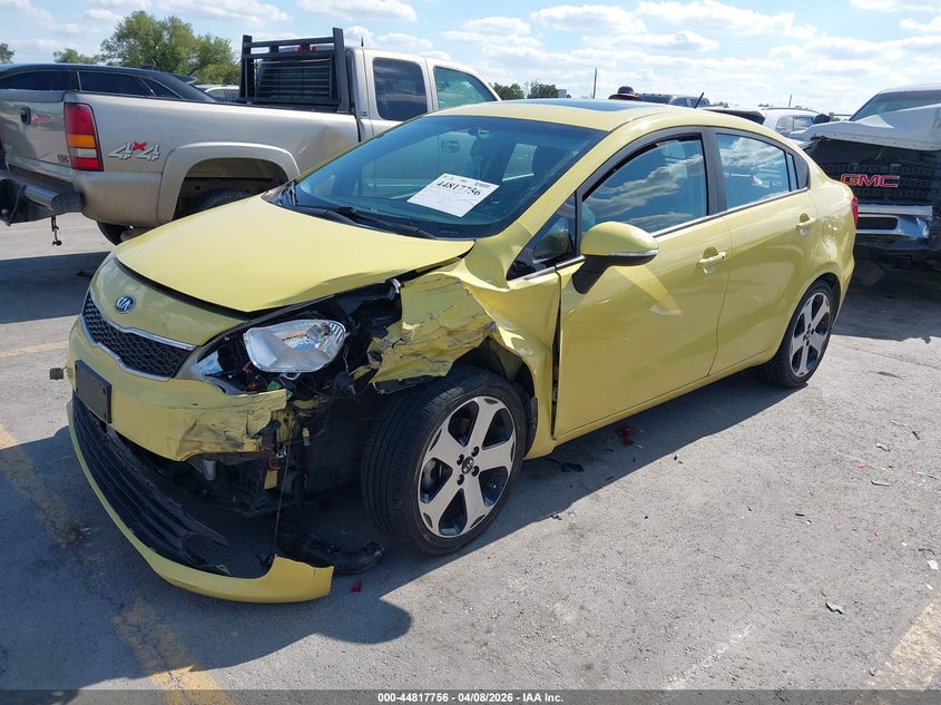 2016 Kia Rio VIN KNADN4A30G6668694 IAAI salvage auction — LEFT FRONT, Original (Texas), sold $1,100 on 2026-07-09 (photo 2)