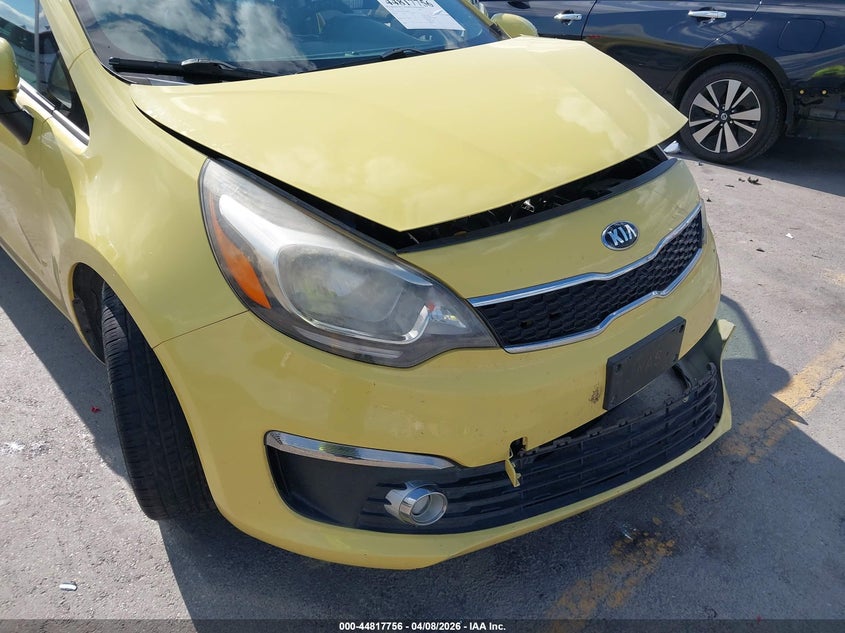 2016 Kia Rio VIN KNADN4A30G6668694 IAAI salvage auction — LEFT FRONT, Original (Texas), sold $1,100 on 2026-07-09 (photo 6)