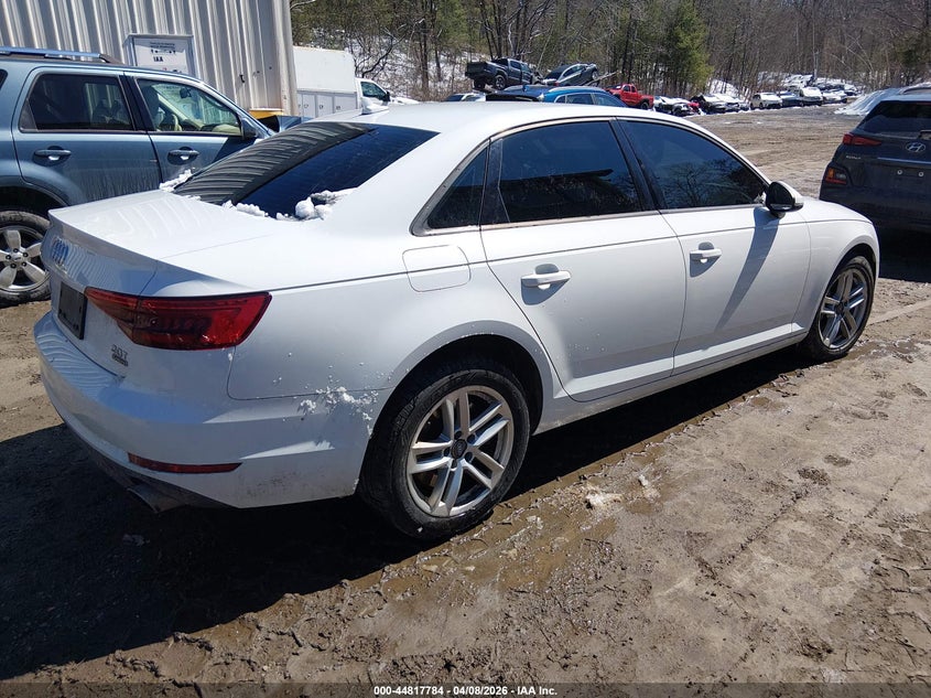 2017 Audi A4 VIN WAUANAF46HN062858 IAAI salvage auction — REAR END, Salvage (Vermont), sold $2,750 on 2026-07-16 (photo 4)
