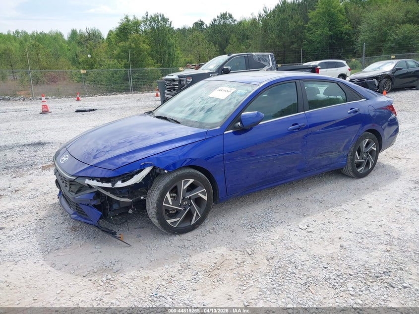 2025 Hyundai Elantra VIN KMHLS4DG7SU873306 IAAI salvage auction — RIGHT SIDE, Salvage Title, sold $1,000 on 2026-07-29 (photo 2)