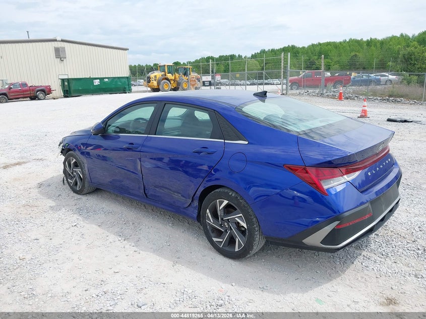 2025 Hyundai Elantra VIN KMHLS4DG7SU873306 IAAI salvage auction — RIGHT SIDE, Salvage Title, sold $1,000 on 2026-07-29 (photo 3)