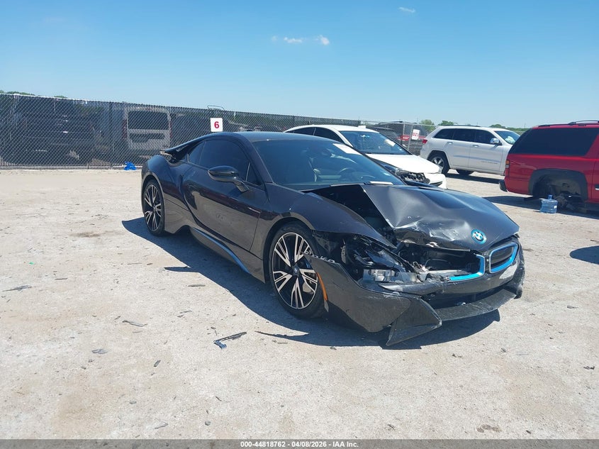 2014 BMW I8 VIN WBY2Z2C52EVX64572 IAAI salvage auction — RIGHT FRONT, Original (Texas), sold $18,100 on 2026-07-14 (photo 1)