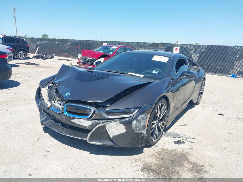 2014 BMW I8 VIN WBY2Z2C52EVX64572 IAAI salvage auction — RIGHT FRONT, Original (Texas), sold $18,100 on 2026-07-14 (photo 2)