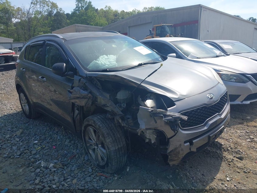 2017 Kia Sportage VIN KNDPM3ACXH7076549 IAAI salvage auction — FRONT END, Salvage Title, sold $2,050 on 2026-07-14 (photo 1)