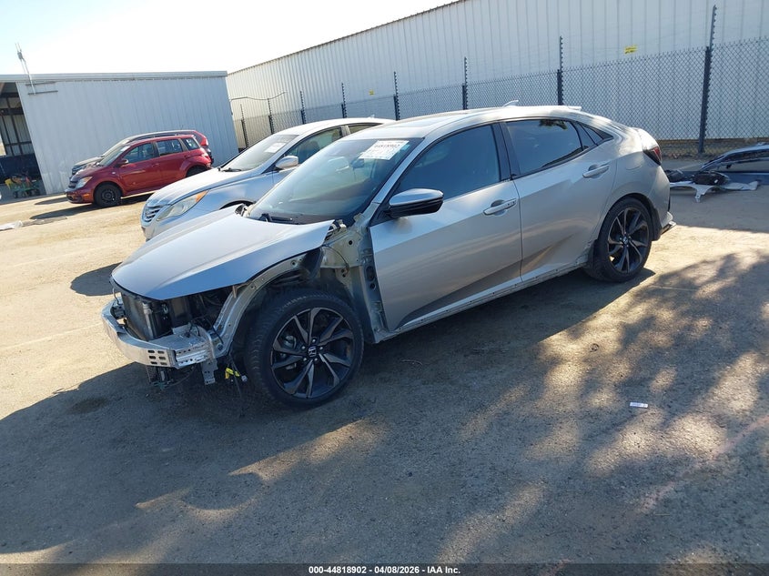 2019 Honda Civic VIN SHHFK7H96KU203137 IAAI salvage auction — RIGHT FRONT, Salvage Title, sold $5,250 on 2026-07-13 (photo 2)