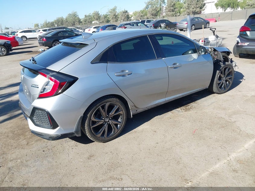 2019 Honda Civic VIN SHHFK7H96KU203137 IAAI salvage auction — RIGHT FRONT, Salvage Title, sold $5,250 on 2026-07-13 (photo 4)